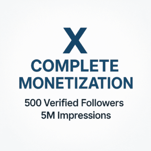X Monetization Package Verified Followers and 5M Impressions