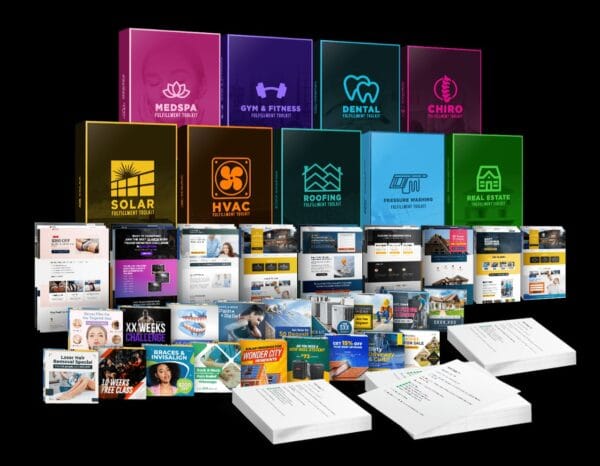 GET ACCESS TO 9 PLUG & PLAY FACEBOOK AD PACKS FOR THE TOP 9, HIGH DEMAND LOCAL SERVICE NICHES